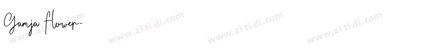 Gamja Flower字体转换